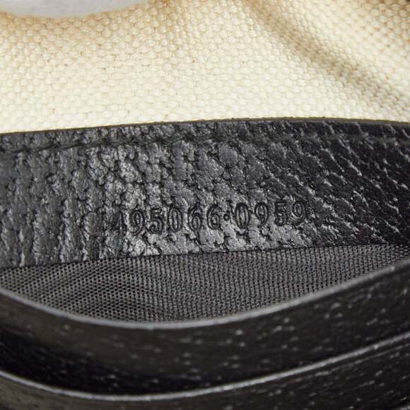 Gucci Beastar Clutch Bag/Second Bag 495066 Black/Gold Leather Women's GUCCI - Picture 10 of 10